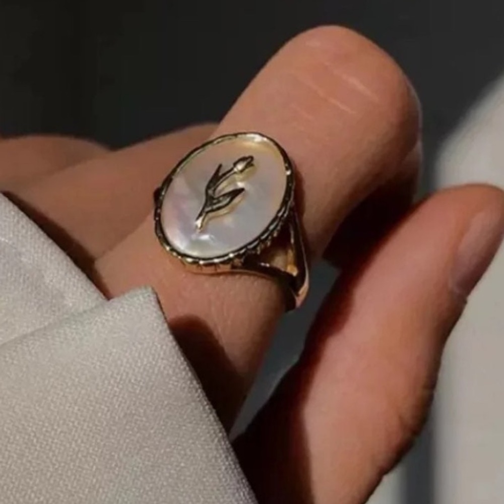 Gold Romantic Rose Vintage Style Ring